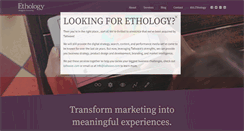 Desktop Screenshot of ethology.com